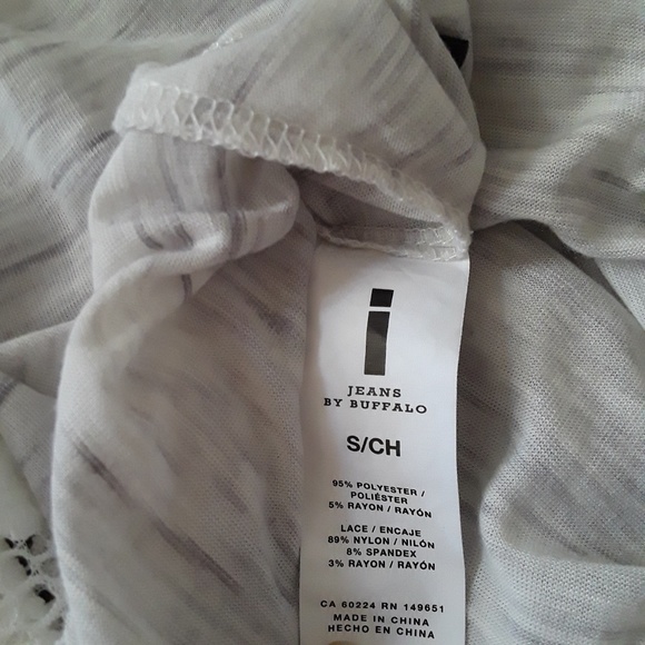 i Jeans by Buffalo sz:Small Lace Sleeved op - Picture 6 of 7